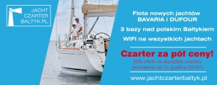 Świąteczna promocja czarterów Bavaria i Dufour na Bałtyku do 50%!